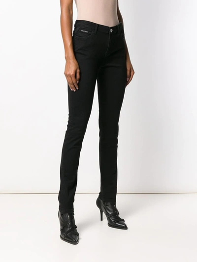 Shop Philipp Plein High-waisted Skinny Jeans In Black