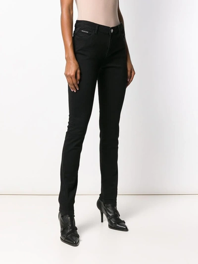 Philipp Plein High-waisted Skinny Jeans In Black