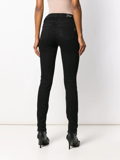 Philipp Plein High-waisted Skinny Jeans In Black