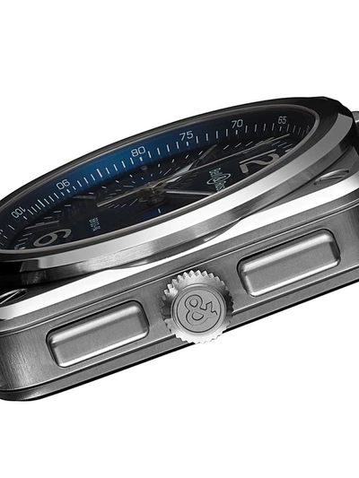 Shop Bell & Ross Br 03-94 Blue Steel 42mm In Blue B Blue