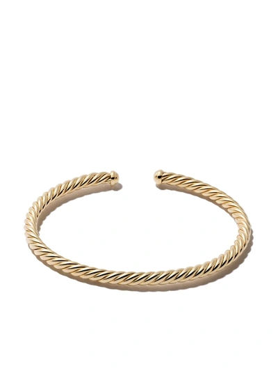 Shop David Yurman 18kt Yellow Gold Cablespira Bracelet In 88