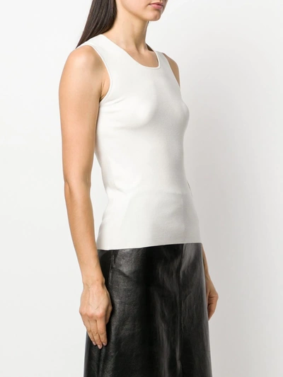 Joseph Stretch Jersey Vest Top In White