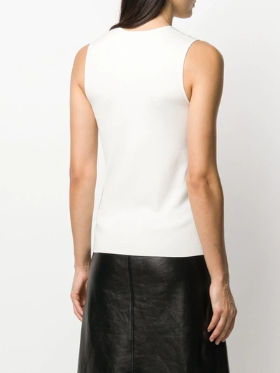 Joseph Stretch Jersey Vest Top In White
