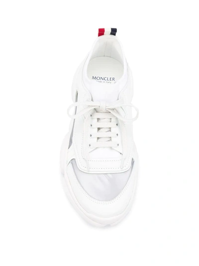 Shop Moncler Lace-up Low Sneakers In White