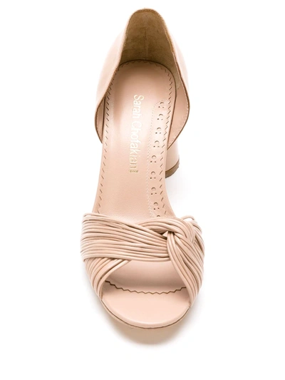 Sarah Chofakian Colagem Leather Sandals In Neutrals