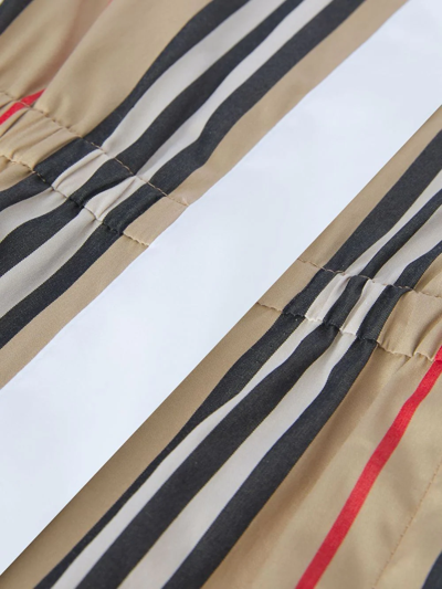 Shop Burberry Icon Stripe Shirt Dress In Neutrals