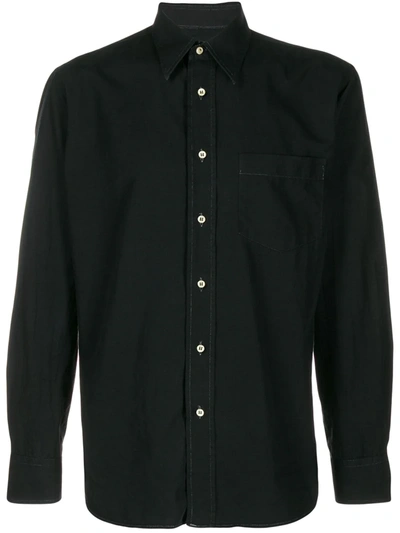 Pre-owned Dolce & Gabbana 1990's Chest Pocket Shirt In Black