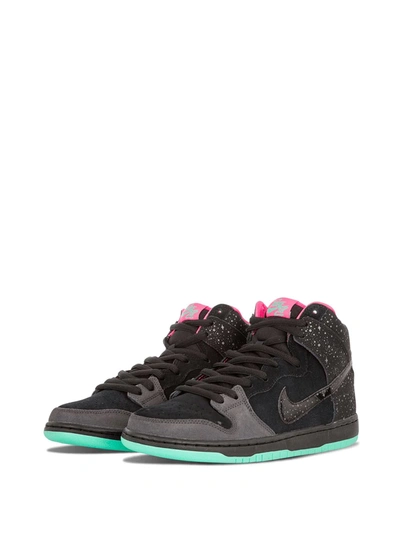 Shop Nike Sb Dunk High Premium "northern Lights" Sneakers In Black