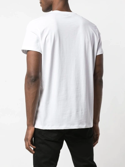 Shop Balmain Printed Short-sleeved T-shirt In White