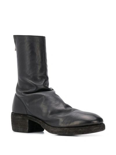 Shop Guidi 788z Leather Boots In Black