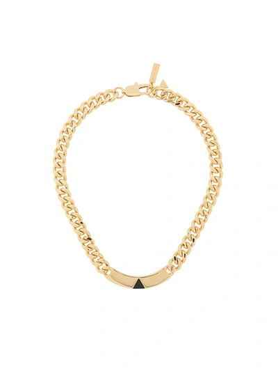 Shop Coup De Coeur Onyx Chain Necklace In Gold