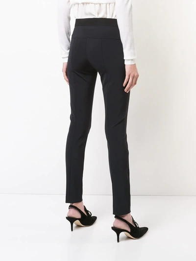 Shop Veronica Beard Stretch Skinny Trousers In Blue