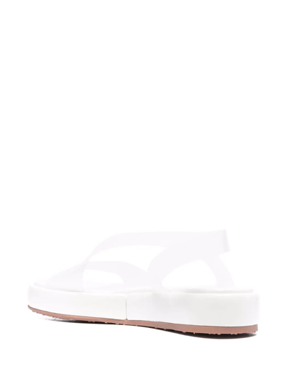 Shop Gianvito Rossi Transparent-strap Sandals In White