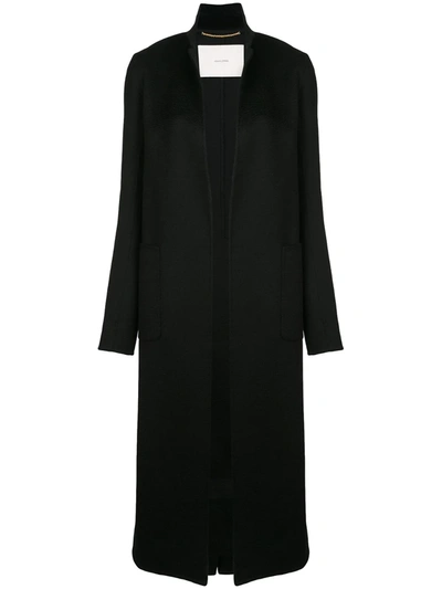 Shop Adam Lippes Cashmere Midi Coat In Black