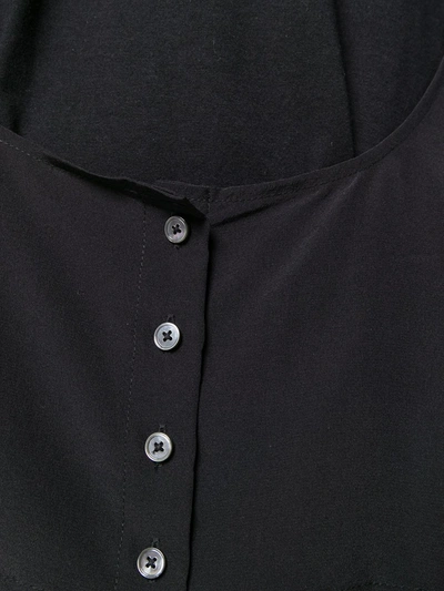 Shop Alexander Wang T Button Detail T-shirt In Black