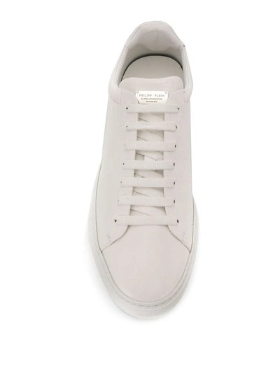 Shop Philipp Plein Lace-up Sneakers In White