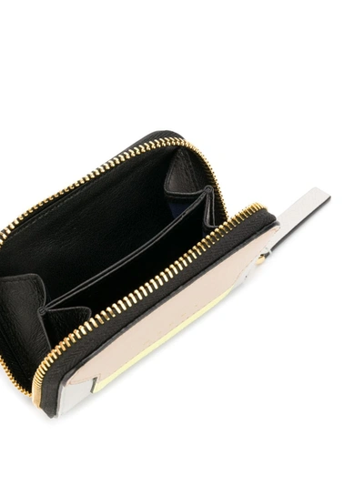Shop Marni Compact Zip Around Wallet In Black