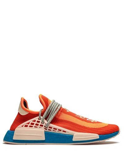 Shop Adidas Originals X Pharrell Williams Hu Nmd Ntwrk "extra Eye" Sneakers In Orange