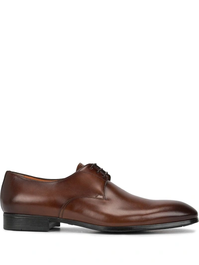 Shop Santoni Induct Lace-up Shoes In Brown