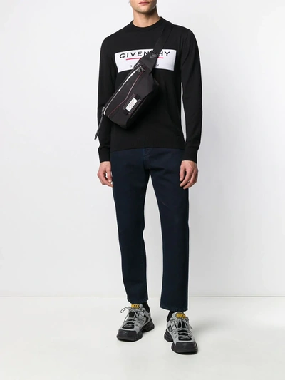 Shop Givenchy Label Motif Jumper In Black