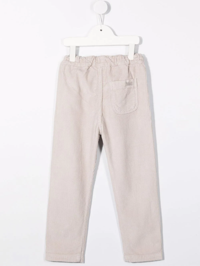 Shop Buho Straight Leg Corduroy Trousers In Neutrals