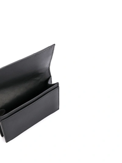 Shop Bottega Veneta Intrecciato Folding Wallet In Black