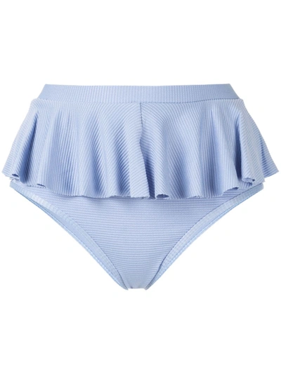 Shop Duskii Cancun Bikini Bottoms In Blue