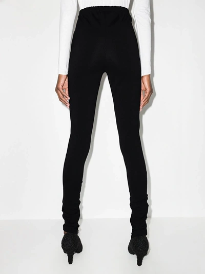 Shop Wardrobe.nyc X Browns 50 Side-split Leggings In Black