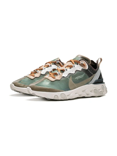 Shop Nike X Undercover React Element 87 "green Mist" Sneakers