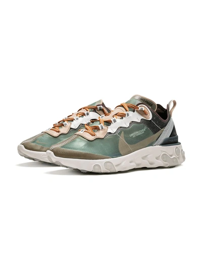 Nike X Undercover React Element 87 Sneakers In Green | ModeSens