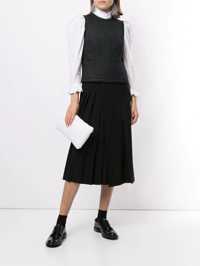 Pre-owned Comme Des Garçons Textured Vest Top In Black