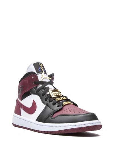 Shop Jordan Air  1 Mid Se "gold Pendants" Sneakers In Red