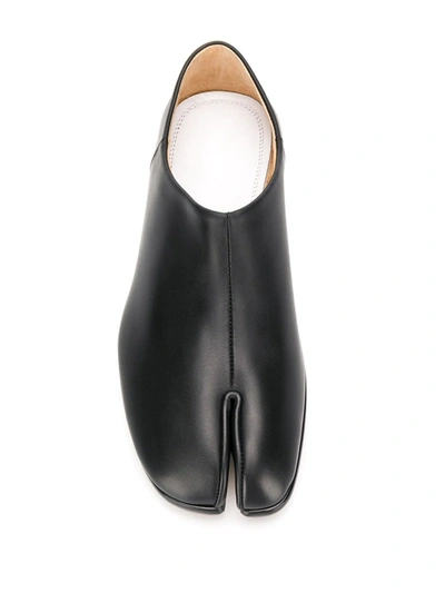 Maison Margiela Tabi Flat Utilitarian Mules In Black