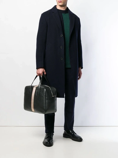 Shop Paul Smith Bright Stripe Holdall Bag In Black
