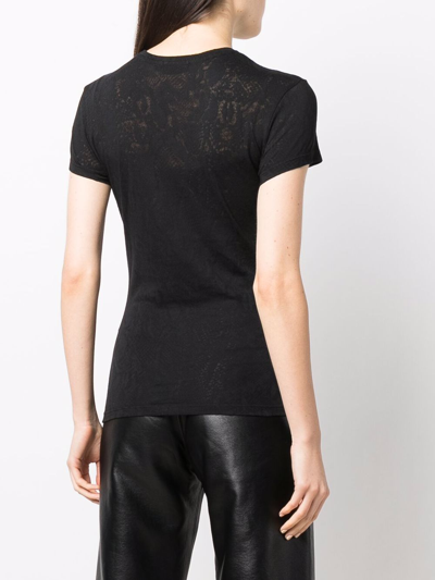 Philipp Plein Crystal-embellished Snake-print T-shirt In Black