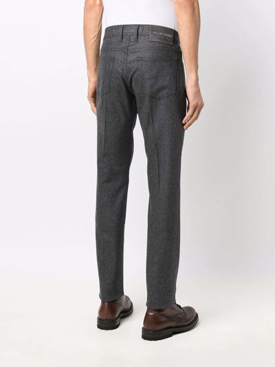 Jacob Cohen Straight-leg Tailored Trousers In Grau