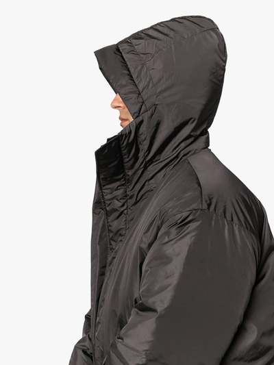 Martine Rose Wenger Padded Parka Coat In Grey