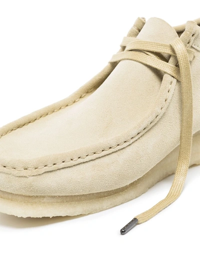 Shop Clarks Originals Maple Wallabee Lace-up Boots In Neutrals