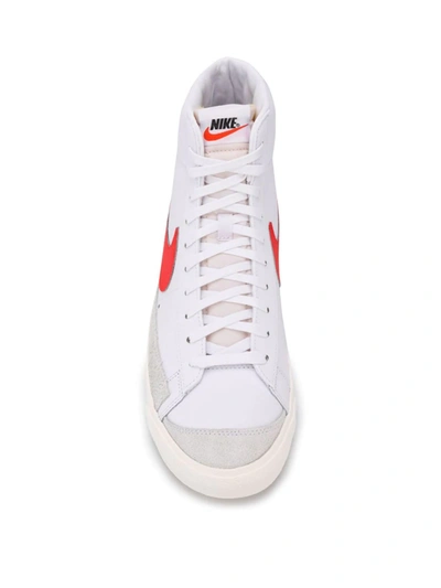 Nike Blazer Mid '77 Vintage "white/picante Red" Sneakers In White