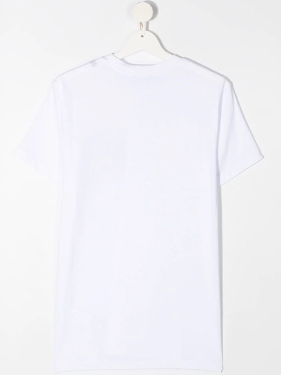 Shop Diesel Teen Contrast Patch Pocket T-shirt In White