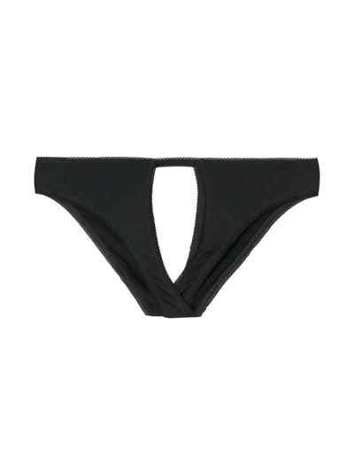 Shop Maison Close Le Petit Secret Open Panties In Black