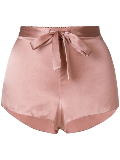 Shop Gilda & Pearl Sophia Silk Shorts In Pink