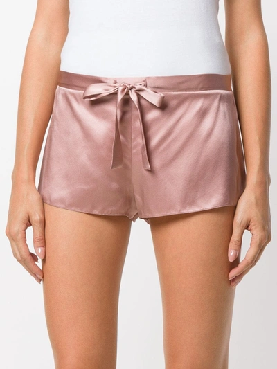 Shop Gilda & Pearl Sophia Silk Shorts In Pink