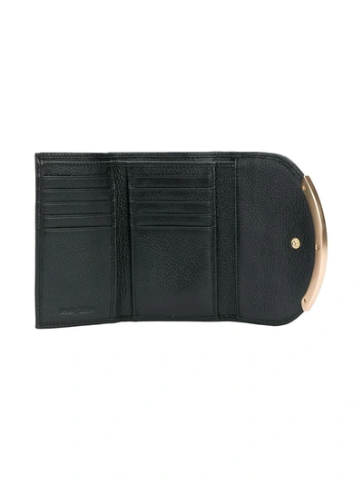 Shop See By Chloé Gold Tone Foldover Purse In Black