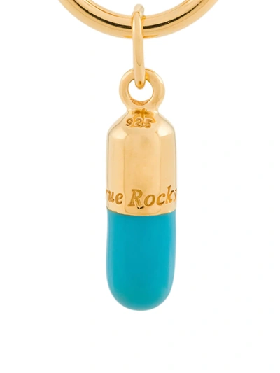 Shop True Rocks Pill Hoop Earring In Gold