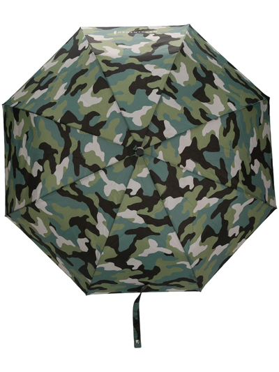 Shop Mackintosh Ayr Camouflage Automatic Telescopic Umbrella In Green