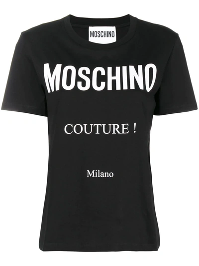 Shop Moschino Couture! Logo T-shirt In Black