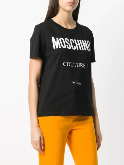 Shop Moschino Couture! Logo T-shirt In Black