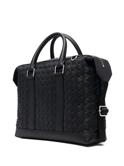 Shop Bottega Veneta Braided Tote Bag In Schwarz