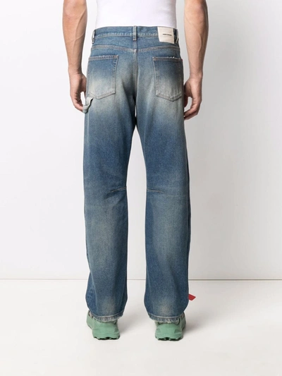 Shop Heron Preston Hammer Holder Jeans In Blue